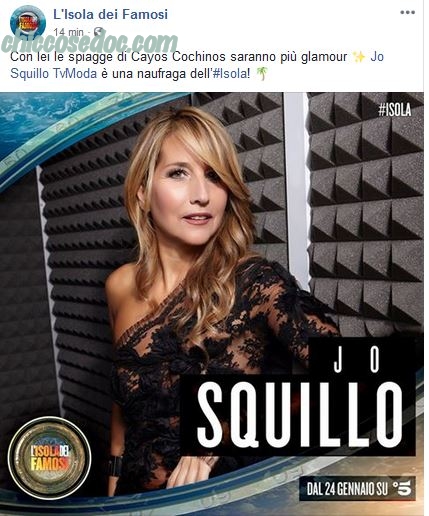 “ISOLA DEI FAMOSI 14” - Jo Squillo ufficialmente nel cast dei naufraghi..