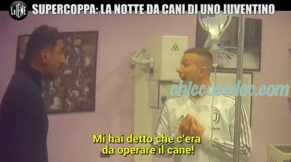 "LE IENE" - Lo scherzo a Federico Bernardeschi, attaccante della "Juventus", reduce dalla vittoria in "Supercoppa Italiana"