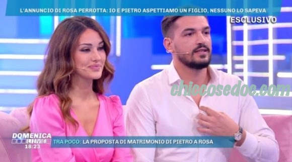 "DOMENICA LIVE" - Rosa Perrotta ed il fidanzato Pietro Tartaglione in attesa del loro primo figlio..
