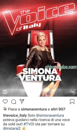 "THE VOICE OF ITALY" - Prima foto di Simona Ventura al timone