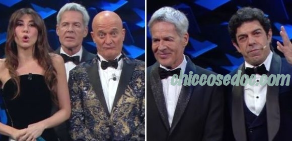 “SANREMO 2019” – Claudio Baglioni tra Virginia Raffaele, Clausio Bisio e Pierfrancesco Favino. E con di Claudio Santamaria..