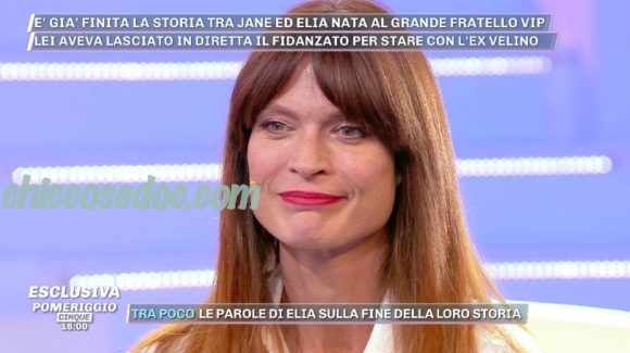 "POMERIGGIO 5" - Jane Alexander torna a parlare della rottura con Elia Fongaro..