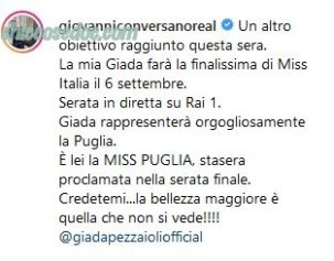 "MISS ITALIA 2019" - Giovanni Conversano