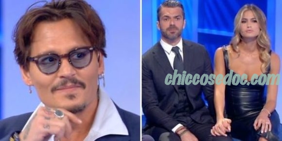 "C'E' POSTA PER TE" - Johnny Depp, Luca Argentero e la fidanzata Cristina Marino ospiti