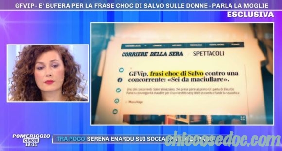 "GRANDE FRATELLO VIP 4" - A "Pomeriggio 5" Barbara d'Urso annuncia un provvedimento in arrivo contro Salvo Veneziano, difeso dalla moglie Giusy..