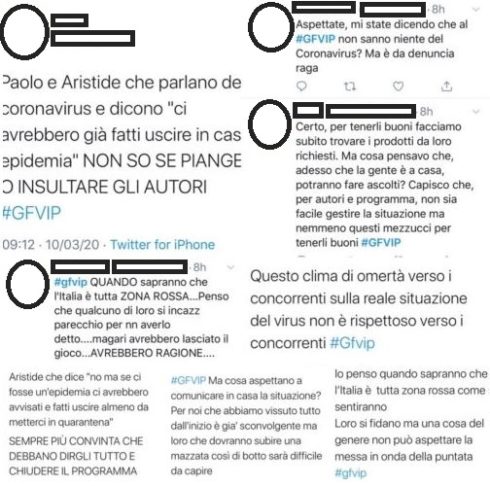 "GRANDE FRATELLO VIP 4" - Twitter