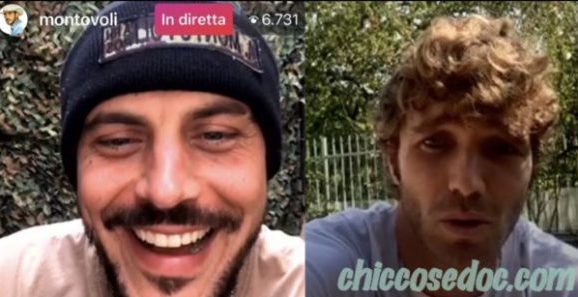 "GRANDE FRATELLO VIP 4" - Paolo Ciavarro affronta la challenge a colpi di flessioni dell'amico Andrea Montovoli, con i commenti fuori campo delle rispettive fidanzate.. Clizia Incorvaia e "fuori"