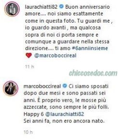 Laura Chiatti ed il marito Marco Bocci a sei anni dalle celebrate nozze..