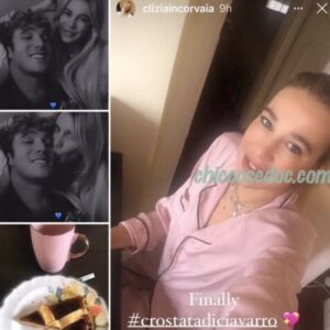 <b>"GRANDE FRATELLO VIP 4" - Paolo Ciavarro a "casa" con la fidanzata Clizia Incorvaia, con lui a Roma..   Fonte: Instagram Stories</b>