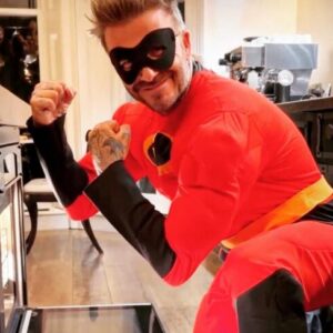 <b>“HALLOWEEN 2022” -David Beckham con il costume di "Mr. Incredibile".. Fonte: Instagram</b>